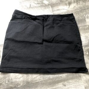 Kim Rogers Classic Black Women's Skirt Skort Stretch Waist